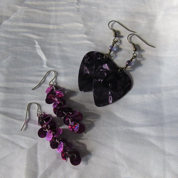 🌈Deal! Shining Purple Earrings🌈 - Picture 1 of 5